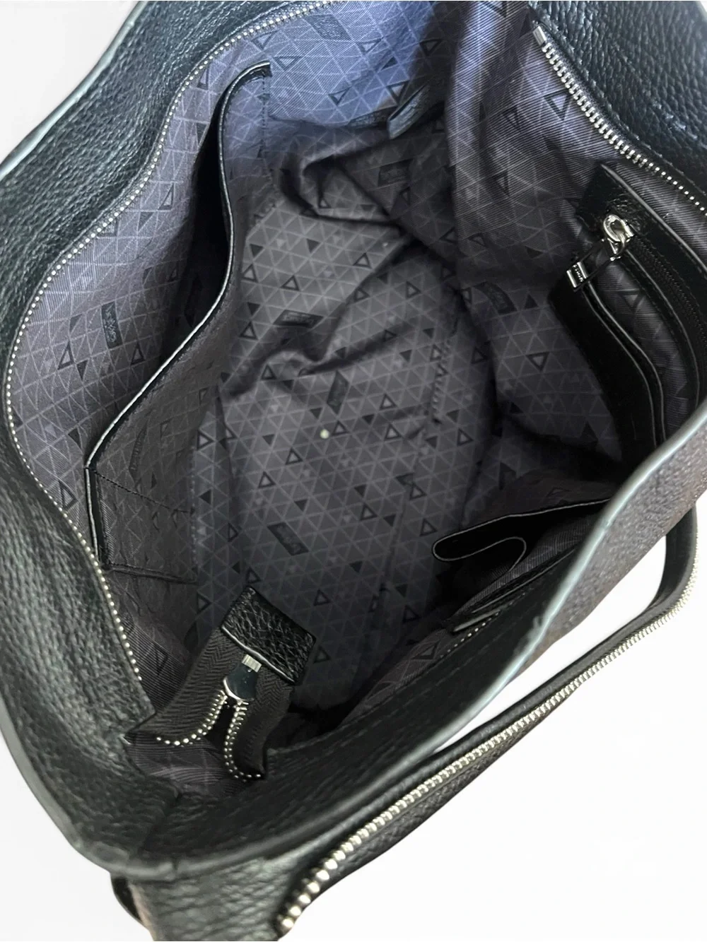 Botkier Soho Hobo Black Pebbled Leather Y2K Moto Shoulder Bag